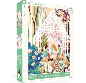 New York Puzzle Company New York Puzzle Co. Adelina Lirius: At the Greenhouse 1000pcs