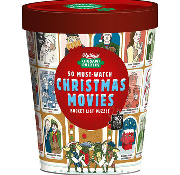 Ridley's Ridley's 50 Must-Watch Christmas Movies Bucket List Puzzle 1000pcs