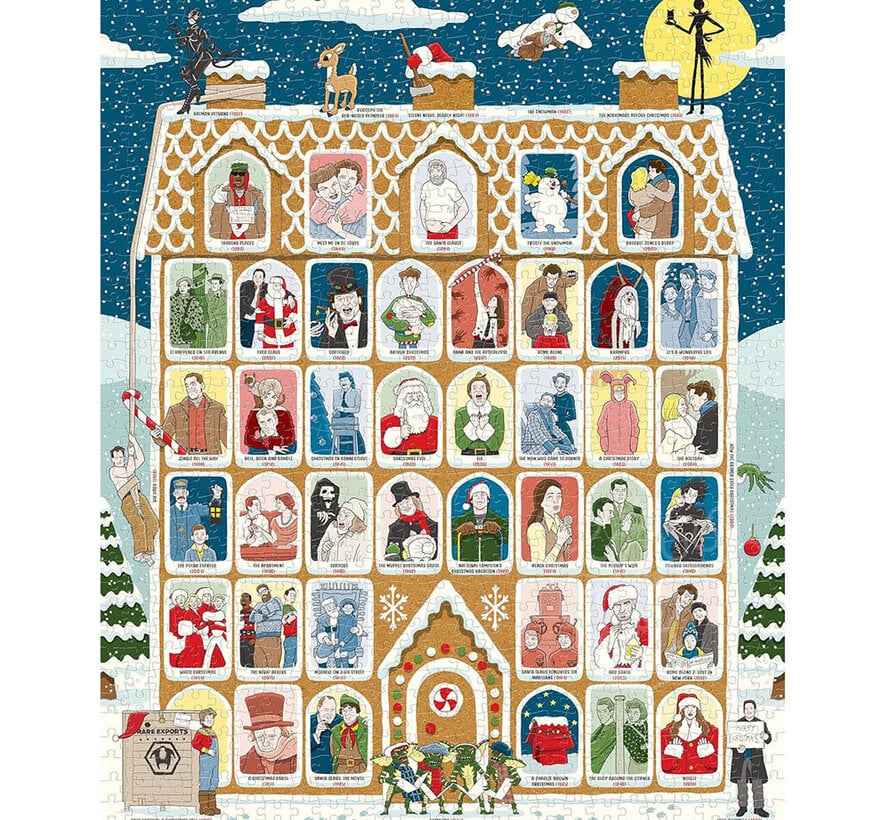 Ridley's 50 Must-Watch Christmas Movies Bucket List Puzzle 1000pcs