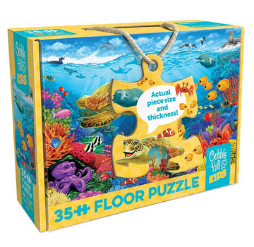 Cobble Hill Puzzles Cobble Hill Ocean Reef Floor Puzzle 35pcs