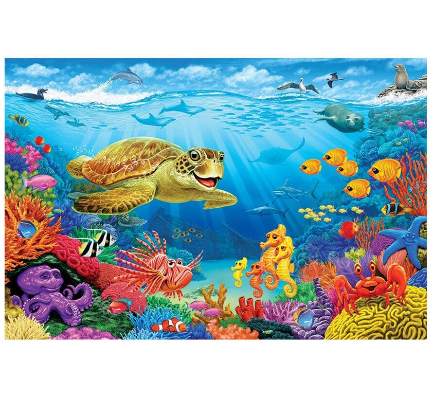 Cobble Hill Ocean Reef Floor Puzzle 35pcs