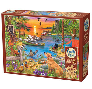 Cobble Hill Puzzles Cobble Hill Camping at Sunset Cove Easy Handling Puzzle 275pcs
