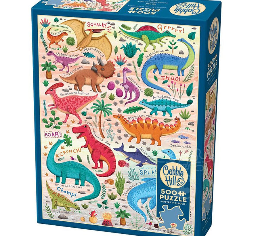 Cobble Hill Rawr! Puzzle 500pcs