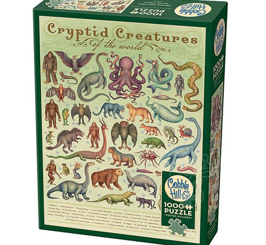 Cobble Hill Cryptid Creatures Puzzle 1000pcs