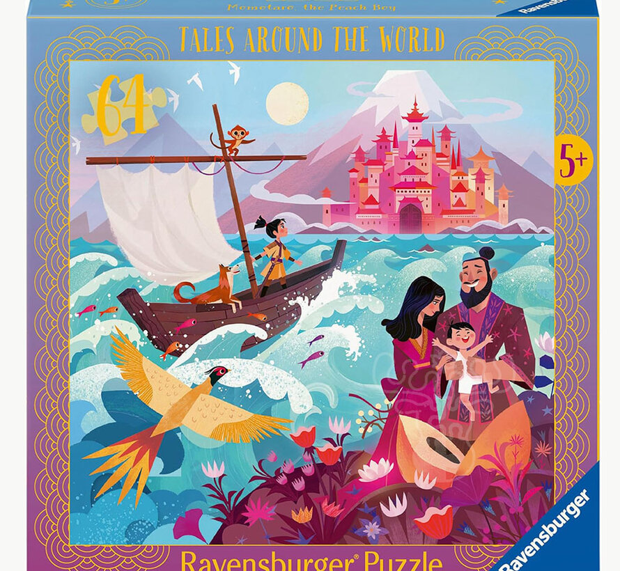 Ravensburger Momotarō, the Peach Boy Puzzle 64pcs