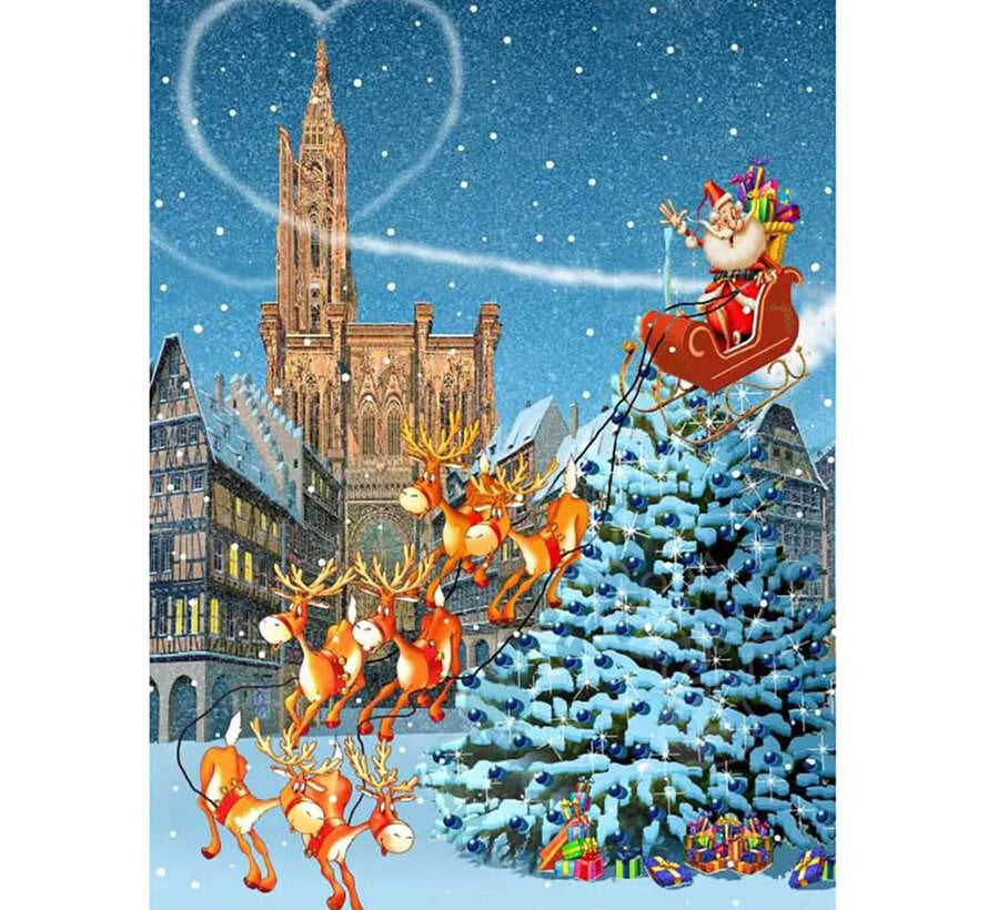 Grafika Strasbourg Cathedral at Christmas Puzzle 500pcs