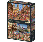 Grafika Grafika The Art of François Ruyer: La Cour Des Miracles - Les 30 Glorieuses Puzzle 2 x 500pcs