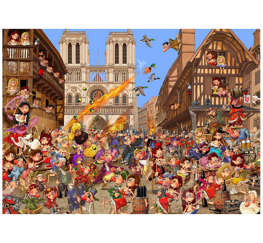 Grafika The Art of François Ruyer: La Cour Des Miracles - Les 30 Glorieuses Puzzle 2 x 500pcs