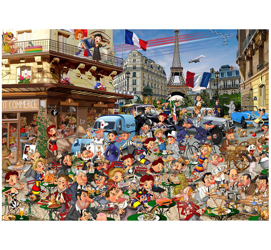 Grafika The Art of François Ruyer: La Cour Des Miracles - Les 30 Glorieuses Puzzle 2 x 500pcs