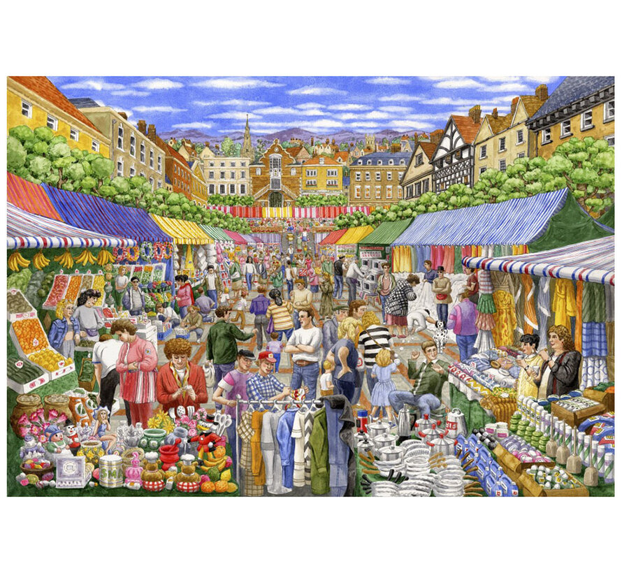 Grafika A Day at the Market Puzzle 1000pcs