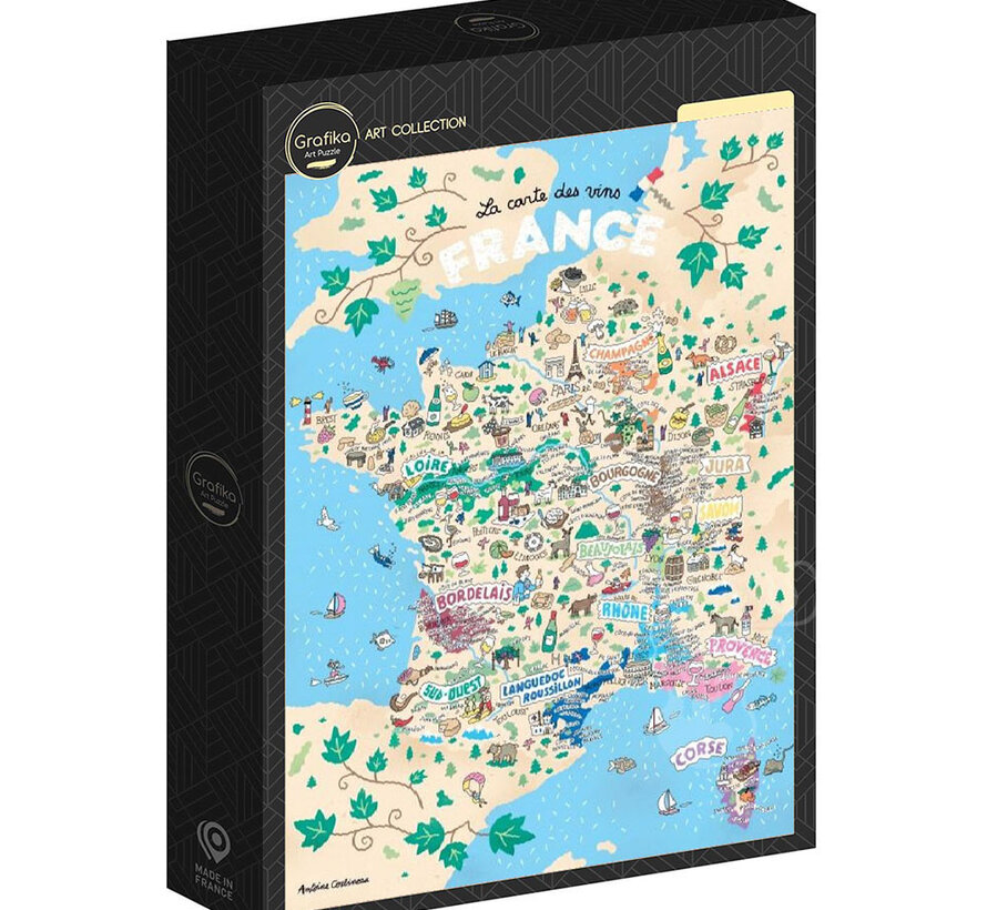 Grafika Wines of France Puzzle 1000pcs