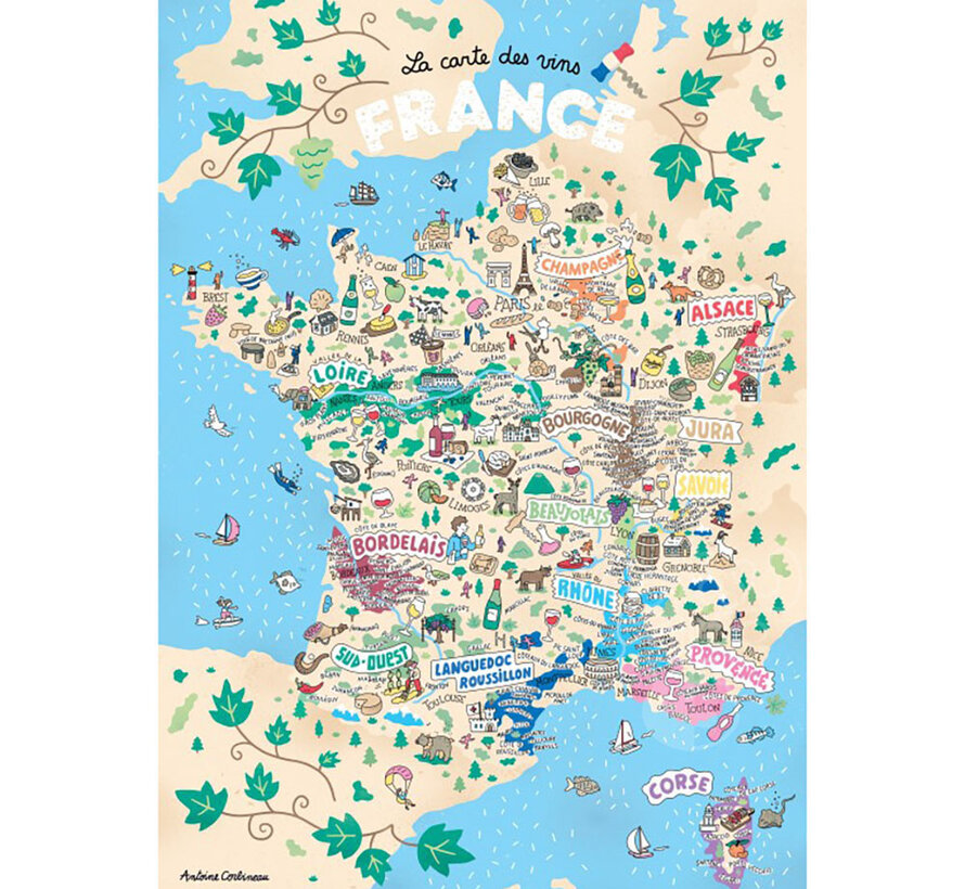 Grafika Wines of France Puzzle 1000pcs