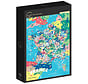 Grafika Map of France Puzzle 1000pcs