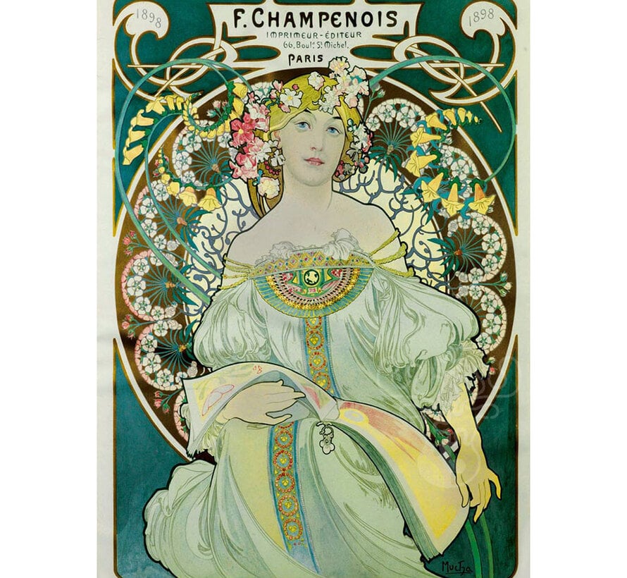 Bluebird Mucha - Daydream, 1897 Puzzle 1000pcs