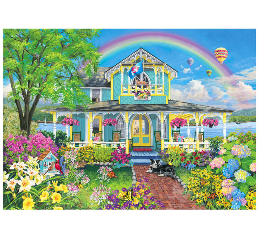 Bluebird Blue Cottage Puzzle 1500pcs