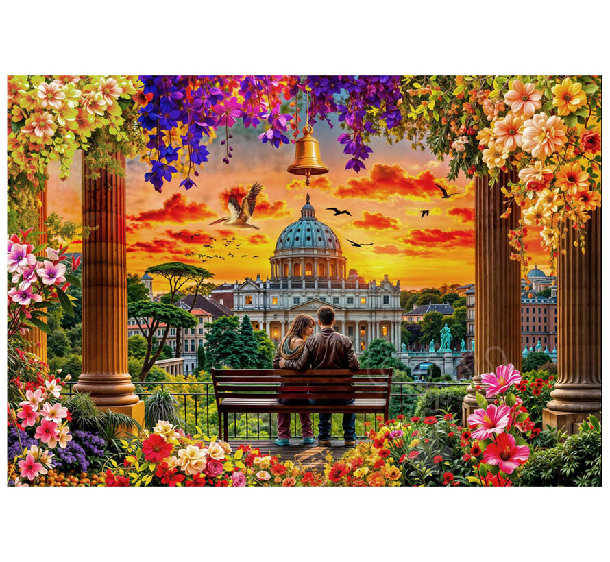 Bluebird Rome for Two Puzzle 1000pcs
