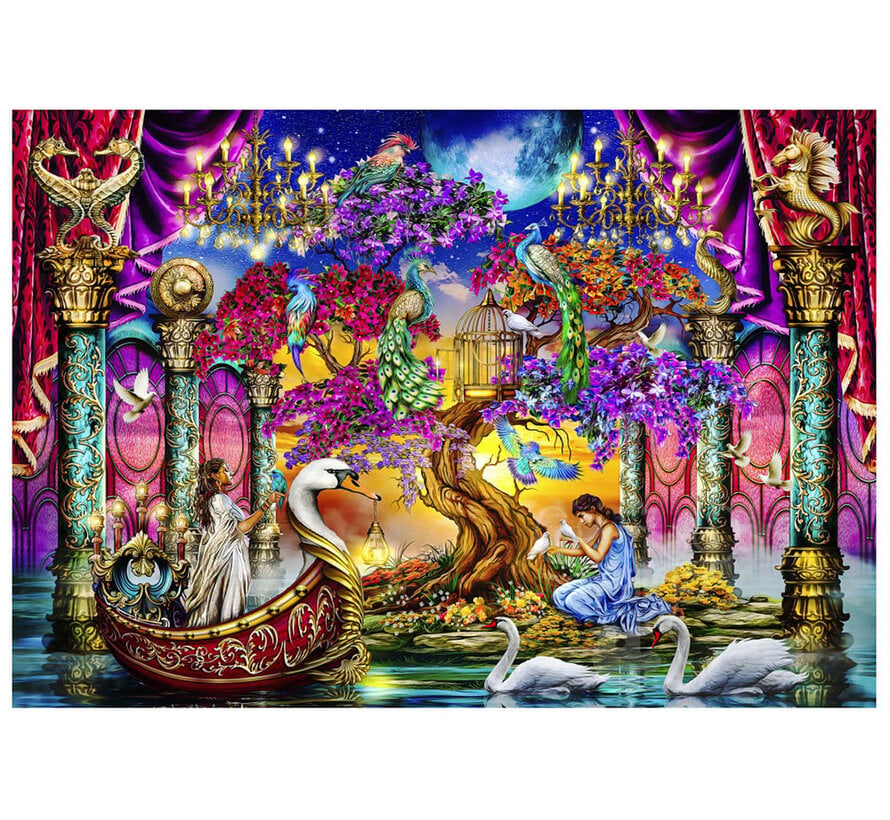 Bluebird Swan Temple Puzzle 1000pcs