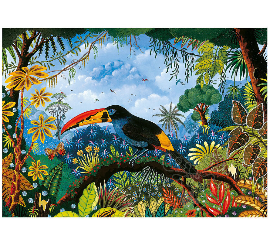 Pieces & Peace Toucan Bleu Puzzle 1000pcs