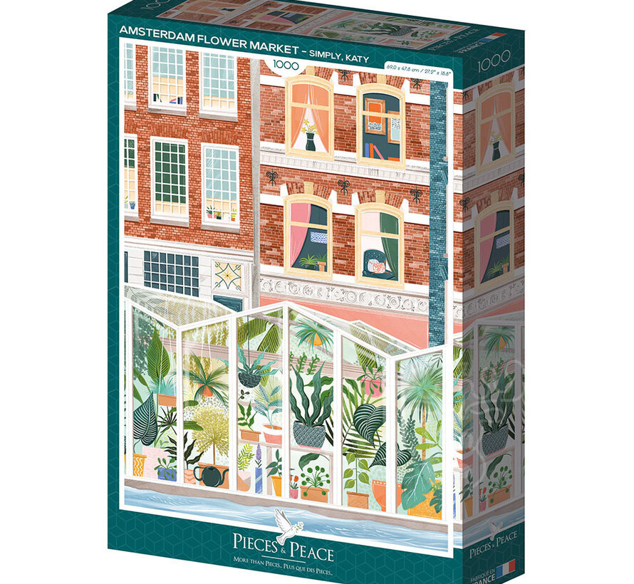 Pieces & Peace Amsterdam Flower Market Puzzle 1000pcs