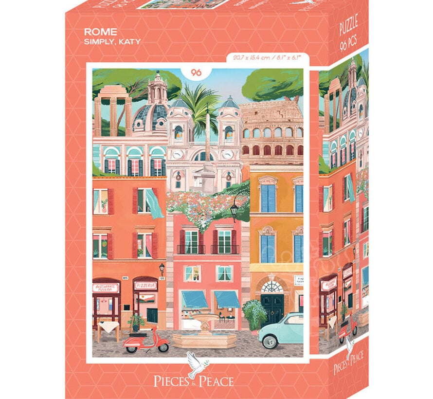 Pieces & Peace Rome Mini Puzzle 96pcs