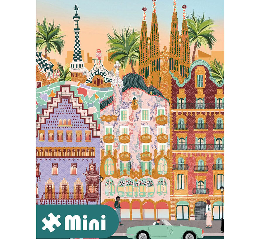 Pieces & Peace Barcelone Mini Puzzle 96pcs