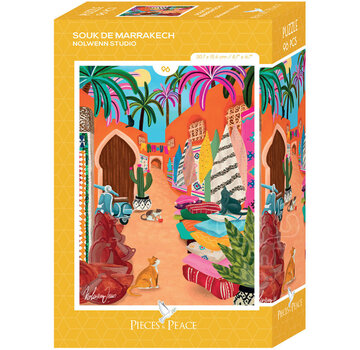 Pieces & Peace Pieces & Peace Souk de Marrakech Mini Puzzle 96pcs
