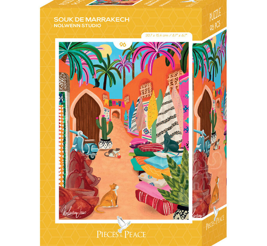 Pieces & Peace Souk de Marrakech Mini Puzzle 96pcs