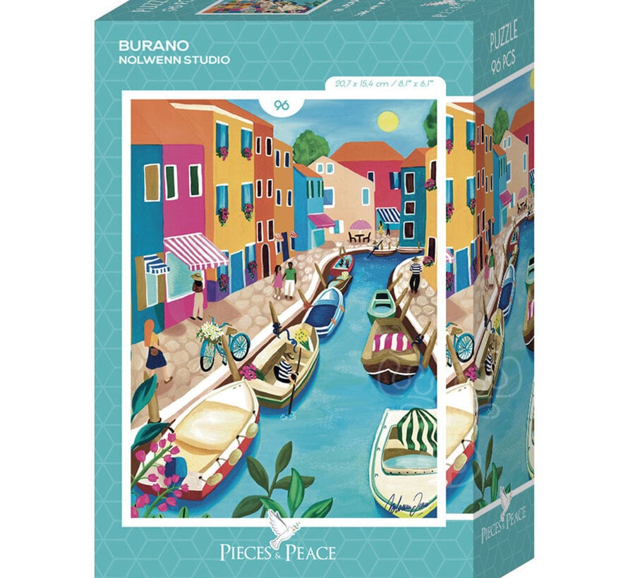 Pieces & Peace Burano Mini Puzzle 96pcs