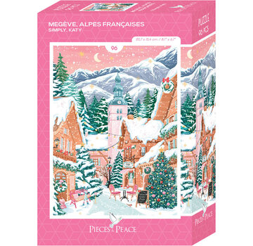 Pieces & Peace Pieces & Peace Megève, Alpes Françaises Mini Puzzle 96pcs