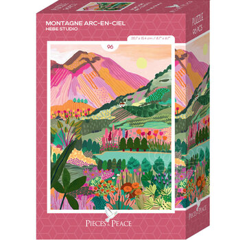 Pieces & Peace Pieces & Peace Rainbow Mountain Mini Puzzle 96pcs