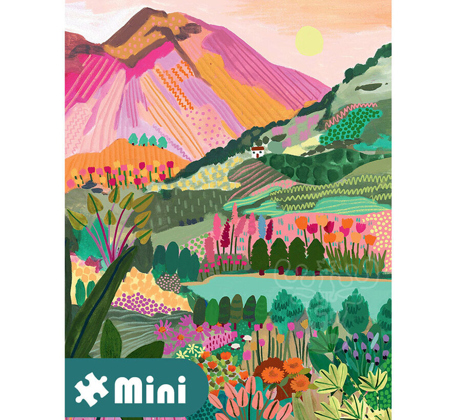 Pieces & Peace Rainbow Mountain Mini Puzzle 96pcs