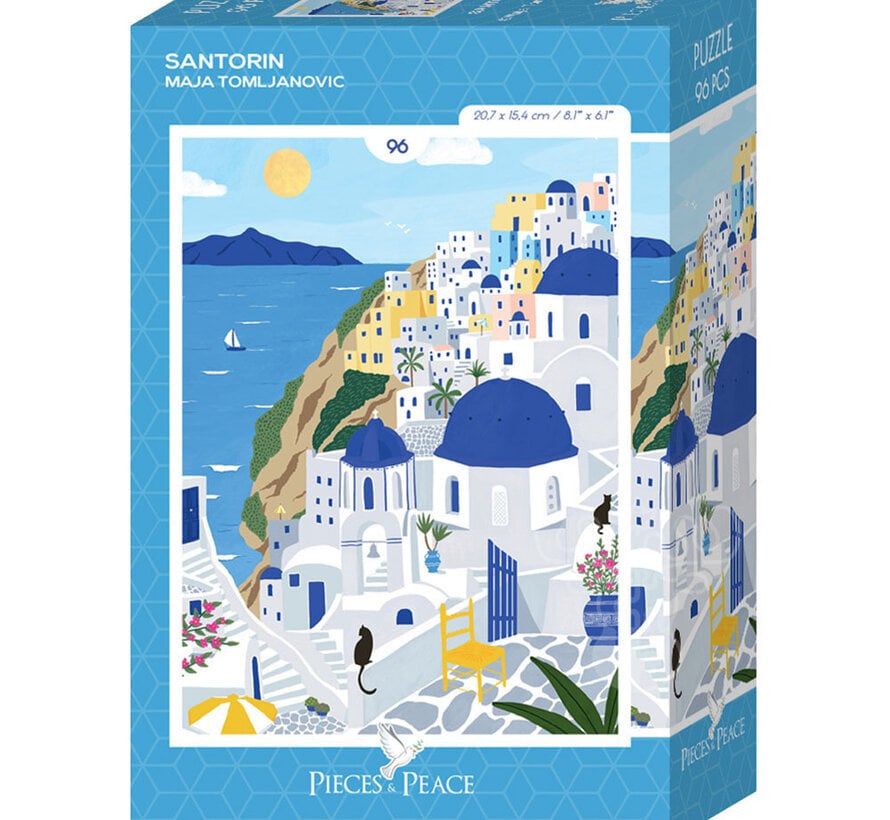 Pieces & Peace Santorin Mini Puzzle 96pcs
