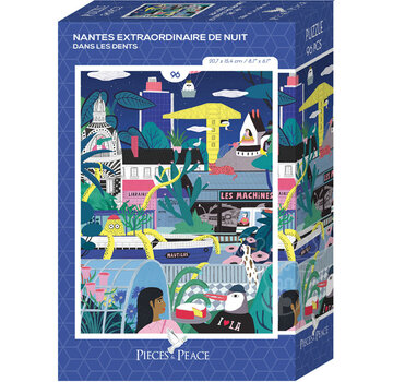 Pieces & Peace Pieces & Peace Nantes Extraordinaire de Nuit Mini Puzzle 96pcs