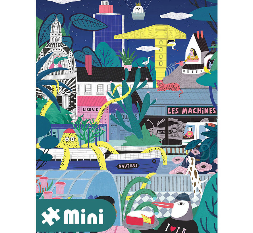 Pieces & Peace Nantes Extraordinaire de Nuit Mini Puzzle 96pcs