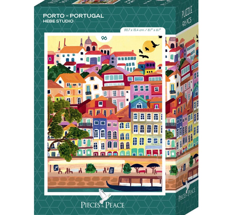 Pieces & Peace Porto - Portugal Mini Puzzle 96pcs