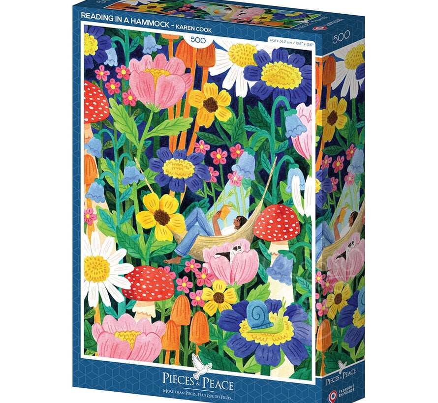Pieces & Peace Reading in a Hammock Puzzle 500pcs