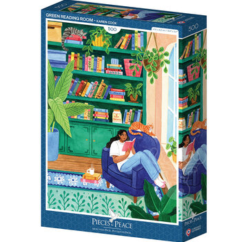 Pieces & Peace Pieces & Peace Green Reading Room Puzzle 500pcs