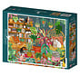 Pieces & Peace Boho Cats Puzzle 1000pcs