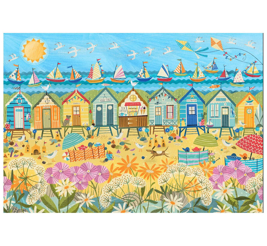 Pieces & Peace Beach Huts Puzzle 1000pcs