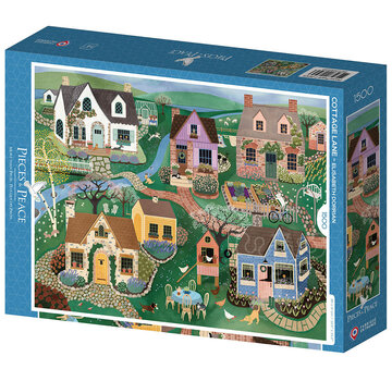 Pieces & Peace Pieces & Peace Cottage Lane Puzzle 1500pcs