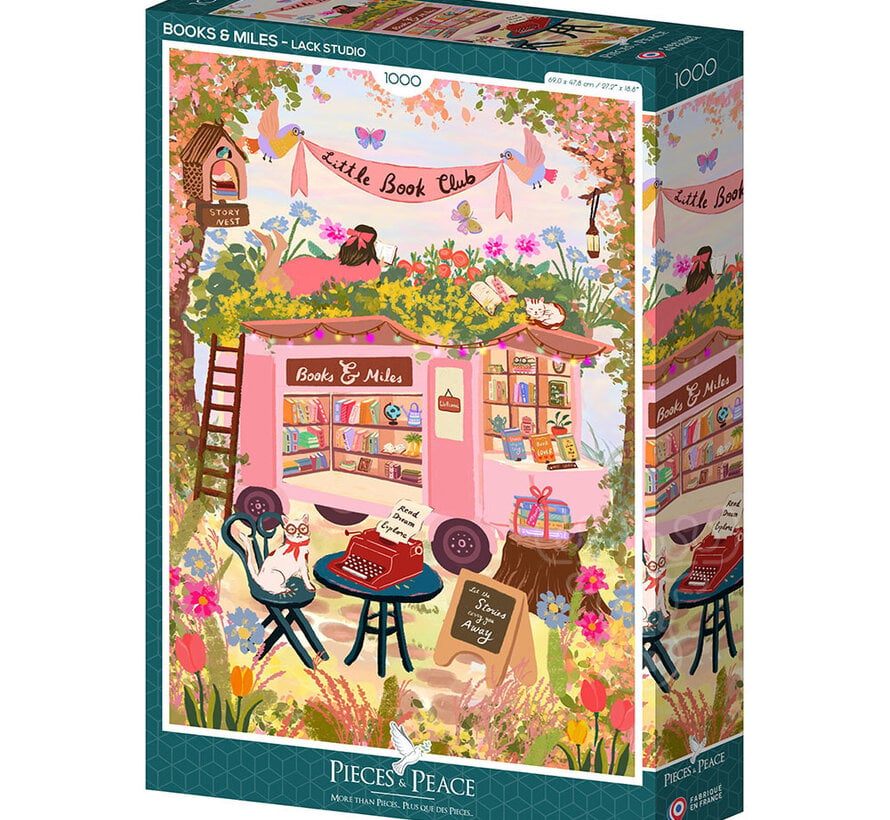 Pieces & Peace Books & Miles Puzzle 1000pcs
