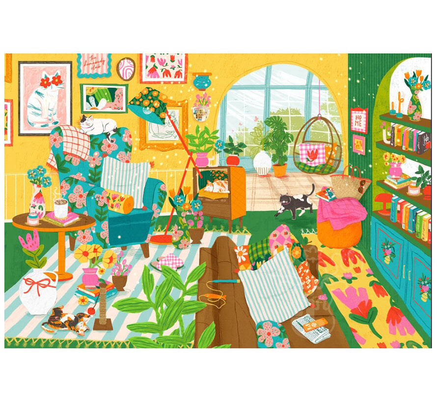 Pieces & Peace Home is Where the Cats Are Puzzle 1000pcs