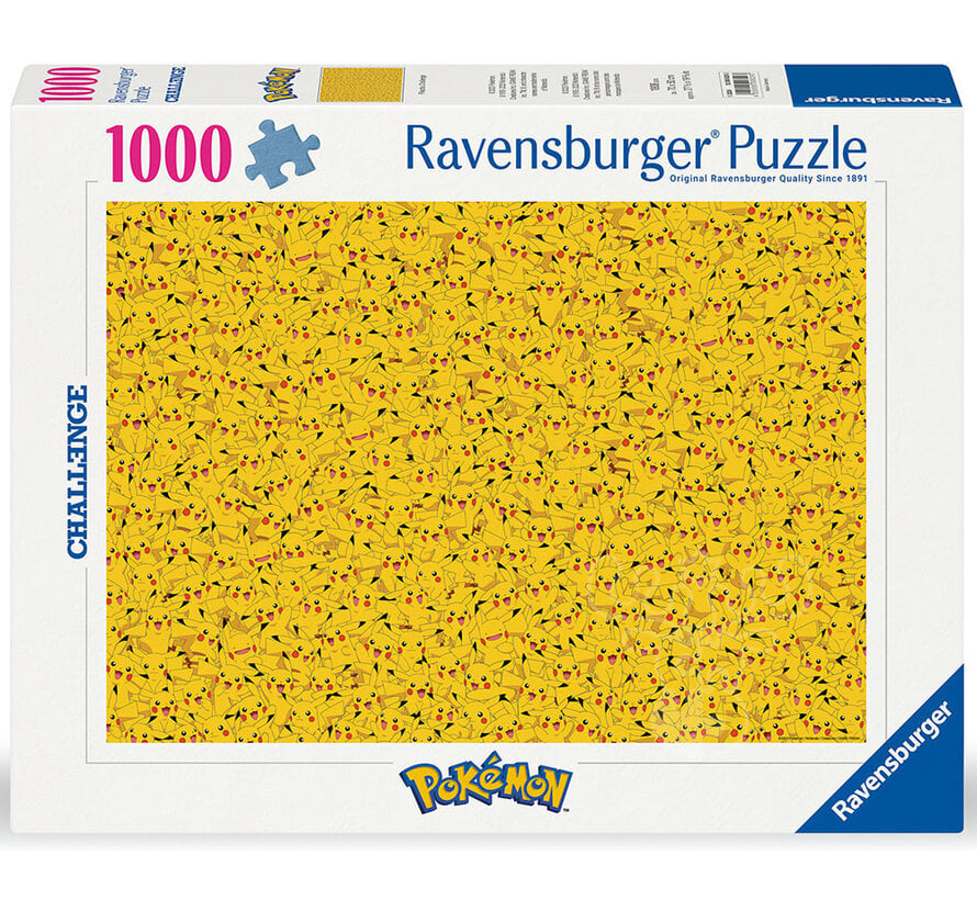 Ravensburger Pikachu Challenge - Pokemon Puzzle 1000pcs - Import