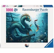 Ravensburger Ravensburger Enchanted Depths - Dragon, Mermaid, and Turtles Puzzle 1000pcs - Import