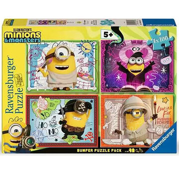 Ravensburger Ravensburger Minions 3 Ooops Puzzle 4 x 100pcs