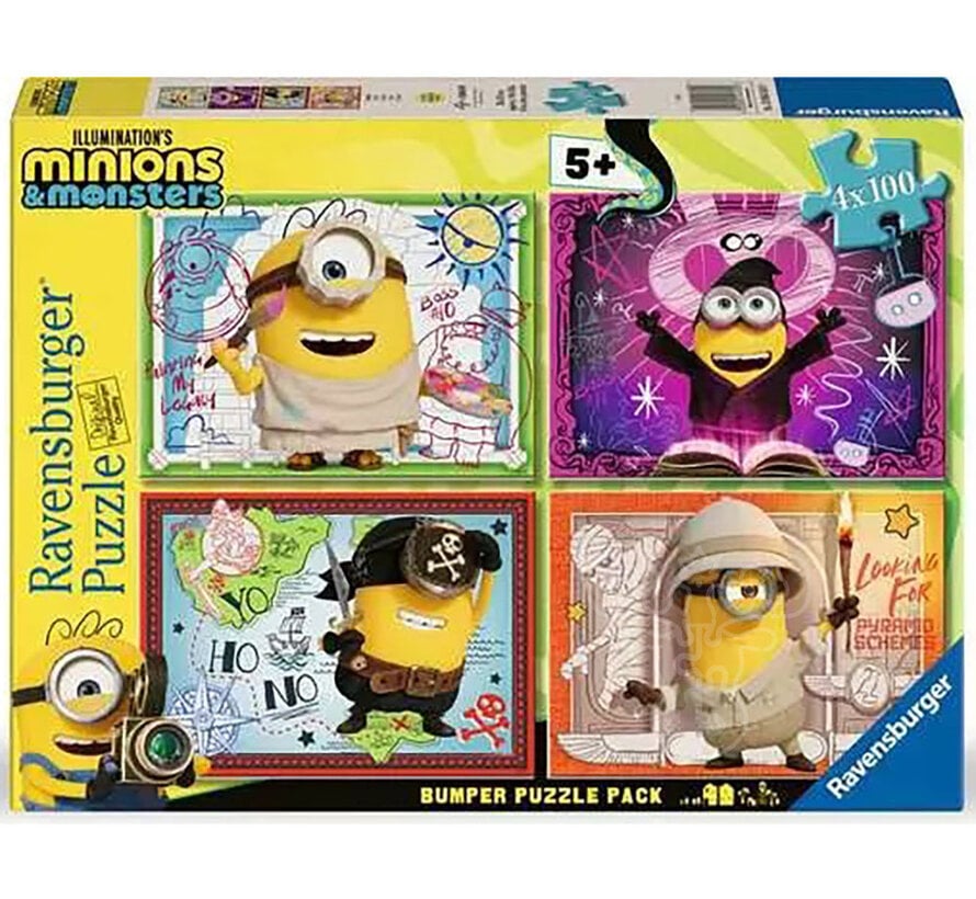 Ravensburger Minions 3 Ooops Puzzle 4 x 100pcs
