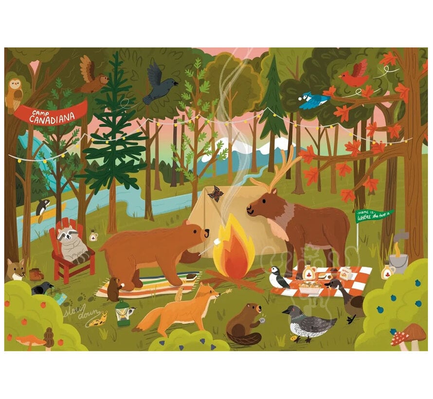 Villager Camp Canadiana Puzzle 250pcs