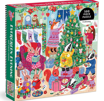 Mudpuppy Mudpuppy Evergreen Evening Puzzle 500pcs