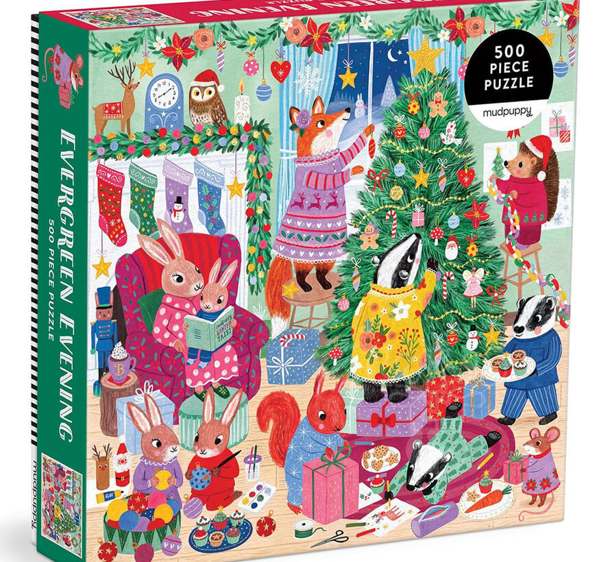 Mudpuppy Evergreen Evening Puzzle 500pcs
