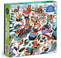 Galison Dashing All The Way Puzzle 500pcs